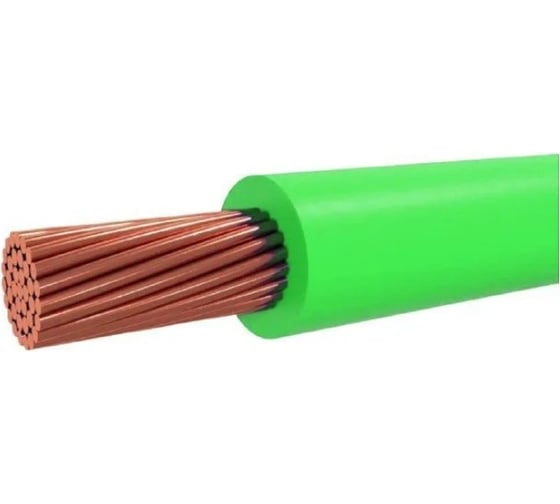 Электрический провод ПРОВОДНИК пугв 1x1.5 мм2 зеленый, 150м OZ250800L150 1