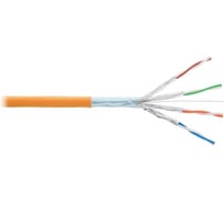 Кабель NIKOLAN F/FTP 4 пары, оранжевый, 500м NKL 4355C-OR