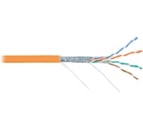 Кабель NIKOLAN F/UTP 4 пары, одножильный, оранжевый, 305м NKL 4200C-OR