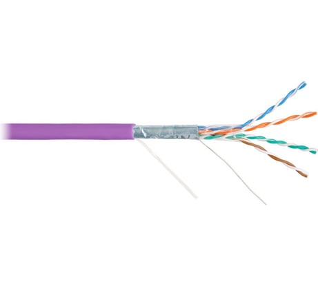 Кабель NIKOLAN F/UTP 4 пары, фиолетовый, 305м NKL 4200C-VL