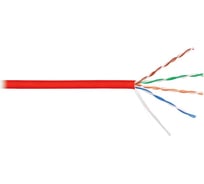 Кабель NIKOLAN U/UTP 4 пары, красный, 305м NKL 9100C-RD