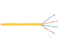 Кабель NIKOLAN U/UTP 4 пары, желтый, 305м NKL 4100A-YL