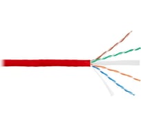 Кабель NIKOLAN U/UTP 4 пары, красный, 305м NKL 4140C-RD