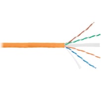 Кабель NIKOLAN U/UTP 4 пары, одножильный, оранжевый, 305м NKL 4140C-OR