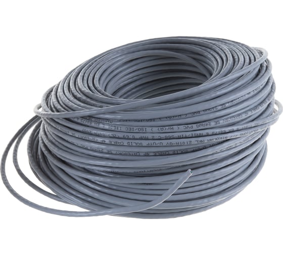 Кабель NIKOLAN U/UTP 4 пары, серый, 100м NKL 2101A-GY