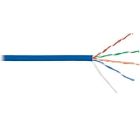 Кабель NIKOLAN U/UTP 4 пары, синий, 305м NKL 9100C-BL