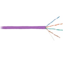 Кабель NIKOLAN U/UTP 4 пары, фиолетовый, 305м NKL 4100C-VL