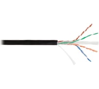 Кабель NIKOLAN U/UTP 4 пары, черный, 305м NKL 4640B-BK