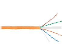 Кабель NIKOLAN U/UTP 4 пары, оранжевый, 100м NKL 4141C-OR