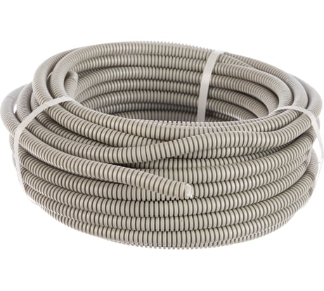 Гофрированная труба ПВХ 20 мм с кабелем ВВГ Пнг(А) 3х2,5мм2 (25м.) Партнер-Электро серая FP03L20VVGpng3х2,5LGR25