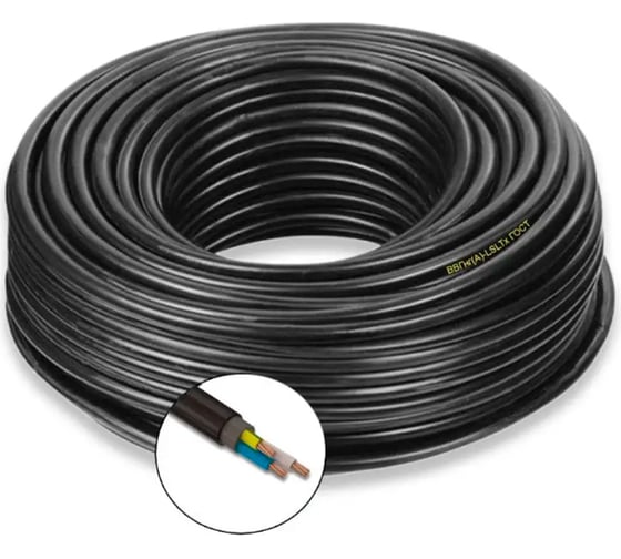 Силовой кабель ПРОВОДНИК ВВГнг(A)-LSLTx 3x25 мм2, 100м OZ73443L100