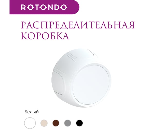 Распределительная коробка OneKeyElectro Rotondo , цвет белый 7700916