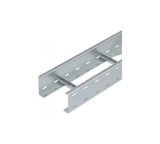 Лестничный кабельный лоток OBO Bettermann WKLG 1120 FS, 110х200х6000 мм, S=2 мм, для больших расстояний, сталь, конвейерный цинк 6311008 1