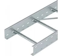 Лестничный кабельный лоток OBO Bettermann WKLG 1140 FS, 110х400х6000 мм, S=2 мм, для больших расстояний, сталь, конвейерный цинк 6311016