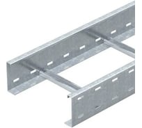 Лестничный кабельный лоток OBO Bettermann WKLG 1130 FS, 110х300х6000 мм, S=2 мм, для больших расстояний, сталь, конвейерный цинк 6311012