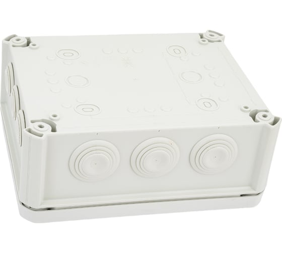 Распределительная коробка OBO Bettermann 190x150x77, полипропилен, IP66, 7xM25, 5xM32, cерая 2007093