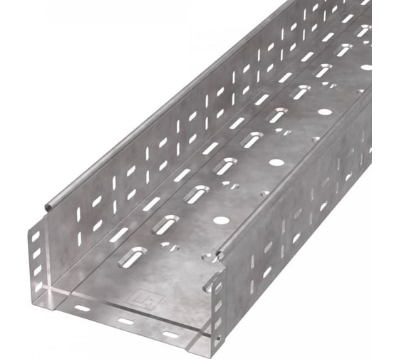 Перфорированный лоток Промрукав стандарт hdz 200x100x3000 (0,8 мм) 3 м. PR16.1232 1