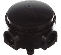 Монтажная разветвительная коробка FERON 380V, 110х48х110, черный, КЭМ 1-10-4Б 29850