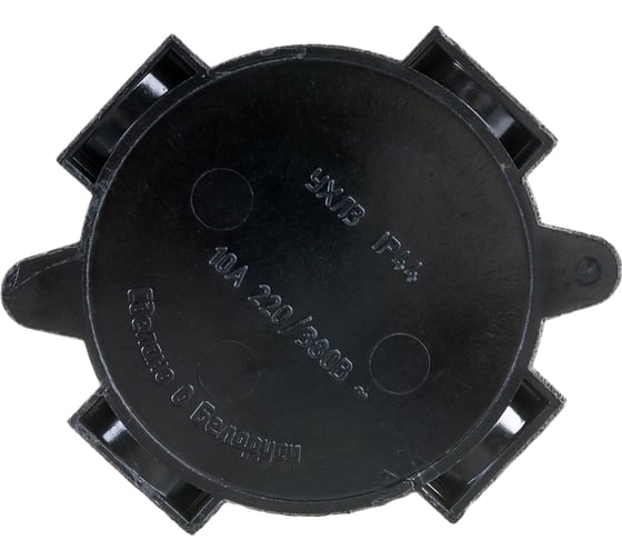 Монтажная разветвительная коробка FERON 380V, 110х48х110, черный, КЭМ 1-10-4Б 29850