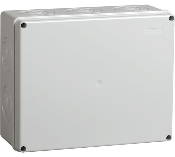 Распаячная коробка IEK км41271 о/п 240x195x90мм ip44 серая UKO10-240-195-090-K41-44