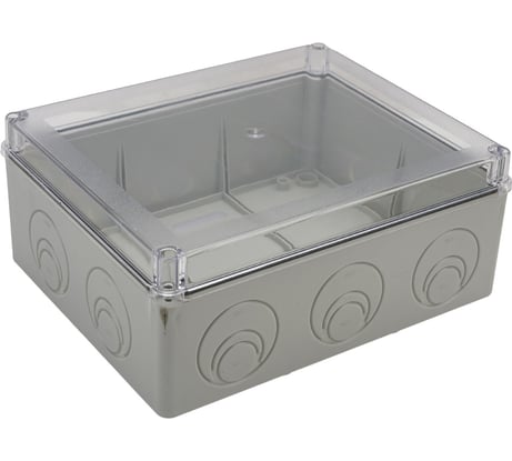 Распаячная коробка IEK км41276 о/п 240x195x90мм прозр. кр. ip55 UKO10-240-195-090-K51-55