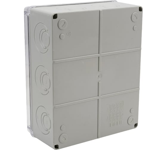 Распаячная коробка IEK км41276 о/п 240x195x90мм прозр. кр. ip55 UKO10-240-195-090-K51-55