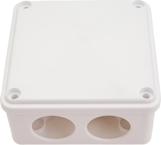 Распаячная коробка IEK км для о/п 100x100x45мм ip44 6 вв. белая UKO11-100-100-045-K01-44