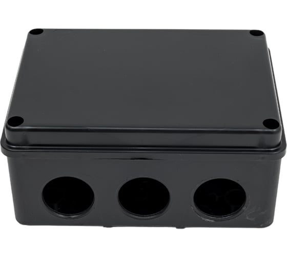 Распаячная коробка IEK км42441 о/п 150x110x70мм ip67 10вв. черная UKO21-150-110-070-K02-66