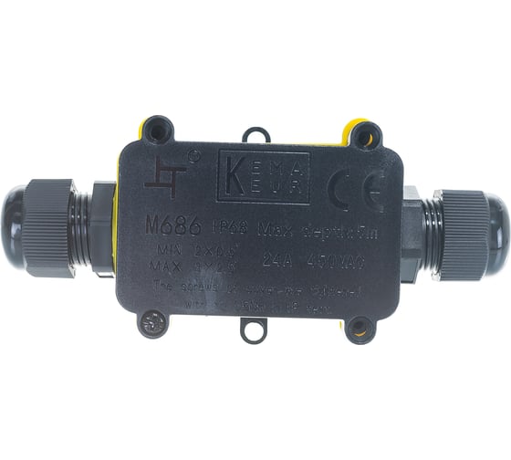 Водонепроницаемая cоединительная коробка STEKKER 450V, 125x55x36, LD522 49115