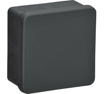 Распаячная коробка IEK км42435 о/п 80x80x40мм ip67 8 вв. черная UKO21-080-080-040-K02-66