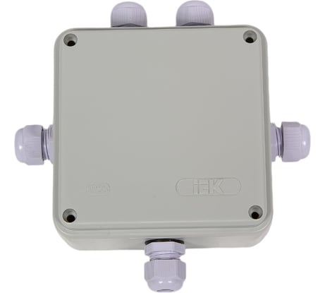 Распаячная коробка IEK км41330 о/п 100x100x50мм pg9 ip55 серая UKO10-100-100-050-K51-55