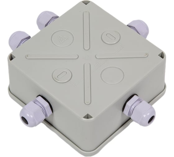 Распаячная коробка IEK км41330 о/п 100x100x50мм pg9 ip55 серая UKO10-100-100-050-K51-55