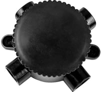 Монтажная электрическая коробка FERON 660V, 165х65х135, черный, КЭМ 2-660-3, 29851