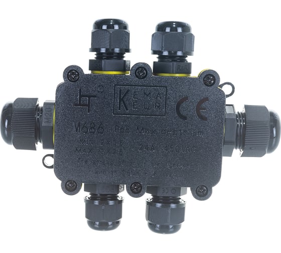 Водонепроницаемая cоединительная коробка FERON 450V, 140х100х36, LD526, 32249