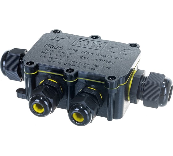 Водонепроницаемая cоединительная коробка FERON 450V, 140х100х36, LD526, 32249