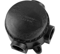 Монтажная разветвительная коробка FERON 380V, 95х48х110, черный, КЭМ 1-10-3Б, 29848