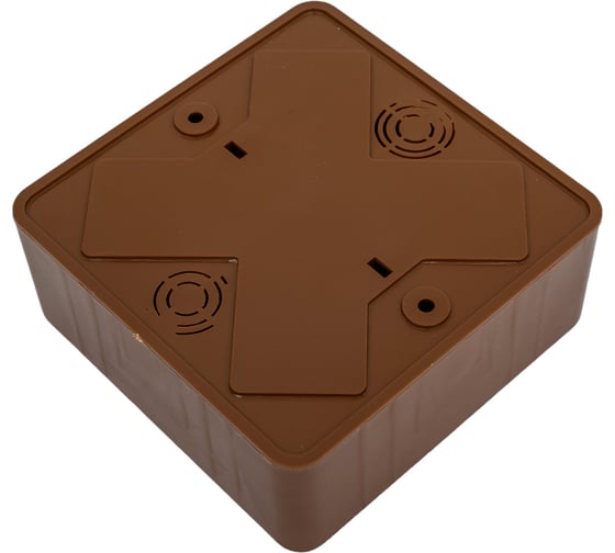 Распаячная коробка IEK км41222-05 о/п 100x100x44мм дуб(6к/6мм2) UKO10-100-100-044-K24