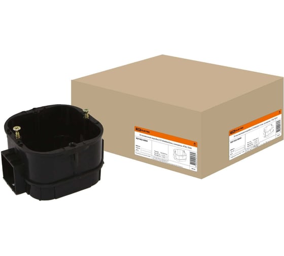 Установочная коробка TDM ELECTRIC СП 60x60x43 мм, саморезы, IP20 SQ1402-0004