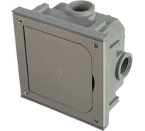 Бокс-адаптер ABL для RJ45, ТВ и телефонных механизмов, IP41, серый 1632497