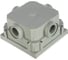 Бокс-адаптер ABL для RJ45, ТВ и телефонных механизмов, IP41, серый 1632497 2