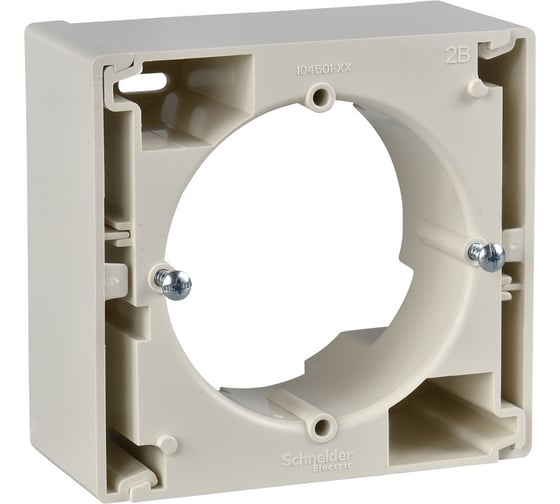 Одиночная коробка для наружного монтажа Systeme Electric Sedna, бежевый SE SDN6100147 1