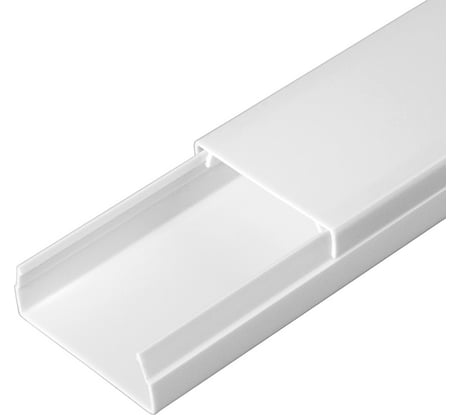 Кабель-канал Промрукав белый 2-й замок в п/э 40х16 2-х метровый PR.0325206