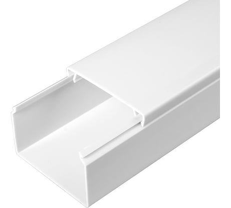 Кабель-канал Промрукав белый 2-й замок в п-э 60х40 2-х метровый PR.0560401