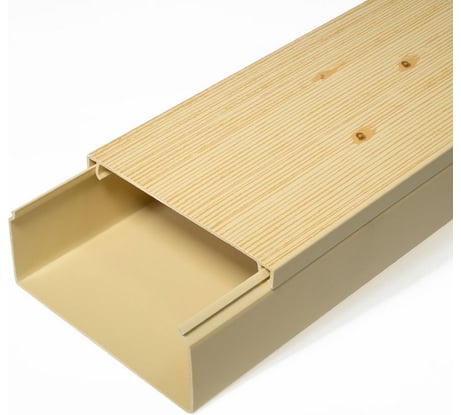 Кабель-канал Промрукав сосна 2-й замок 100х40 2-х метровый PR.025453