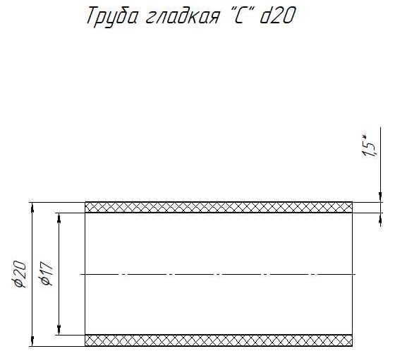Гладкая труба ПНД Промрукав 20с 1,5мм 100м 161057