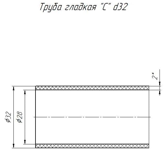 Гладкая труба ПНД Промрукав 32с 2,0мм 100м 161061
