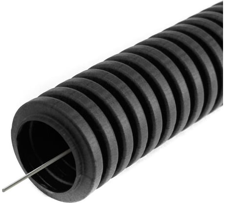 Гофрированная труба Промрукав ПВХ легкая 350 Н черная с/з д20 100 м PR01.0055