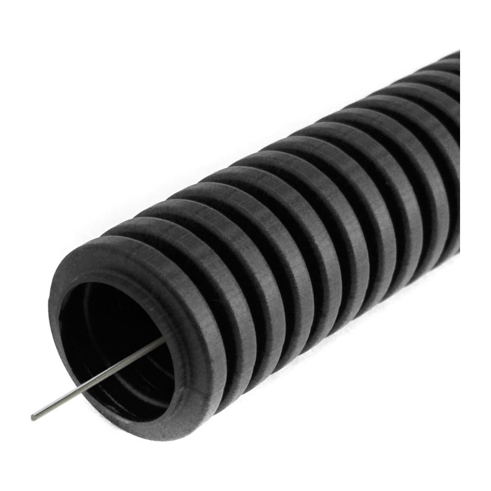 Гофрированная труба Промрукав ПВХ легкая 350 Н черная д50 15 м PR01 ...
