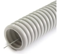 Гофрированная труба Промрукав ПНД лёгкая 350 Н безгалогенная HF стойкая к ультрафиолету серая с/з д50 15м PR02.0134