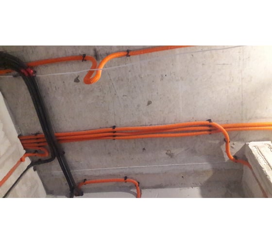 Гофрированная труба Промрукав ПНД лёгкая 350 Н безгалогенная HF ...